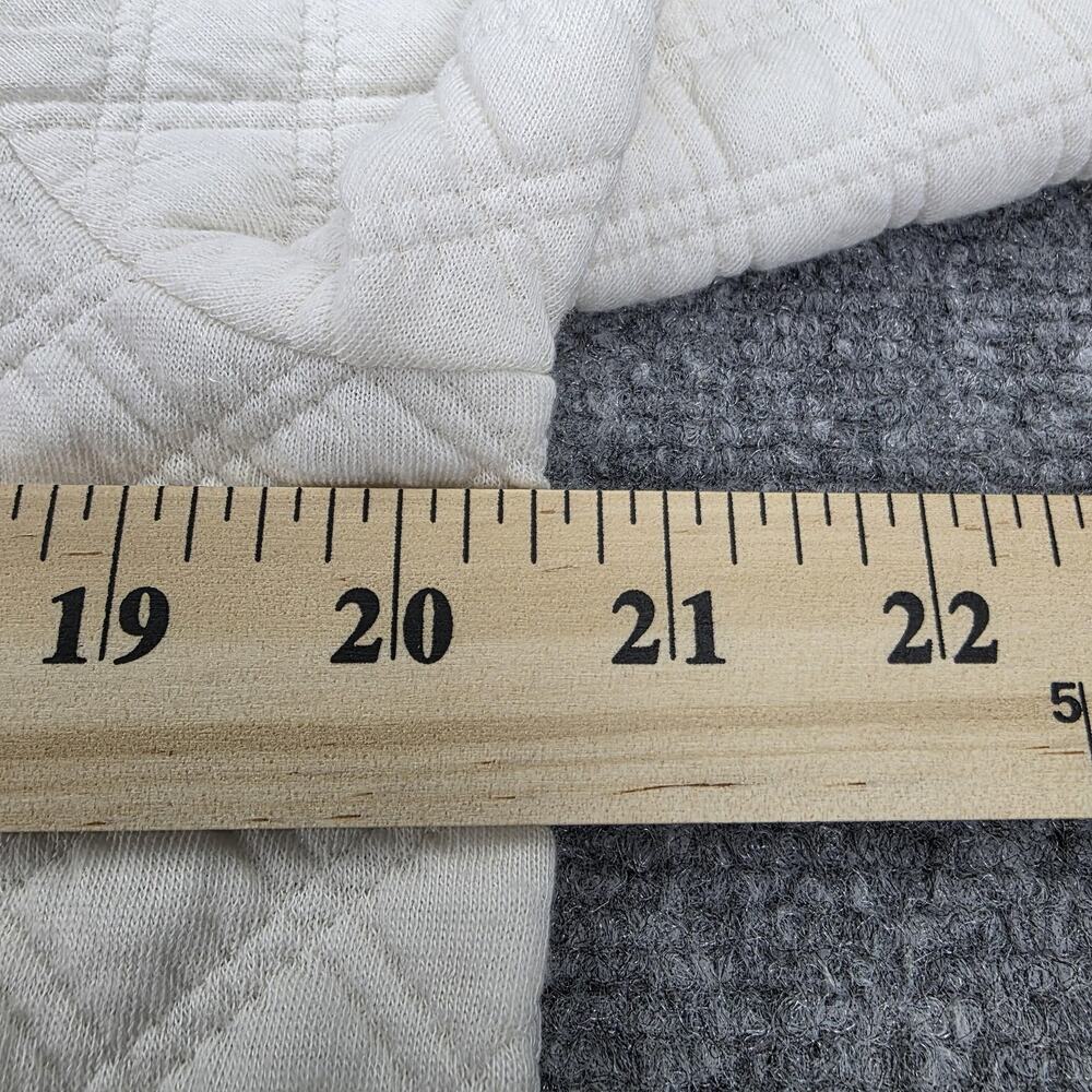 J Crew Sweater Womens Medium Ivory Quilted Pullover Long Sleeve Textured Casual - Picture 6 of 16